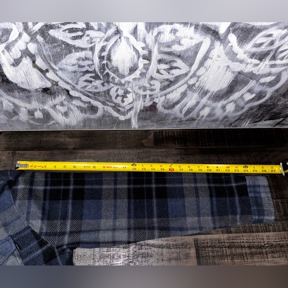 O'Neill Voyager Men’s Cotton Flannel Shirt Blue SZ L​ - Picture 7 of 10